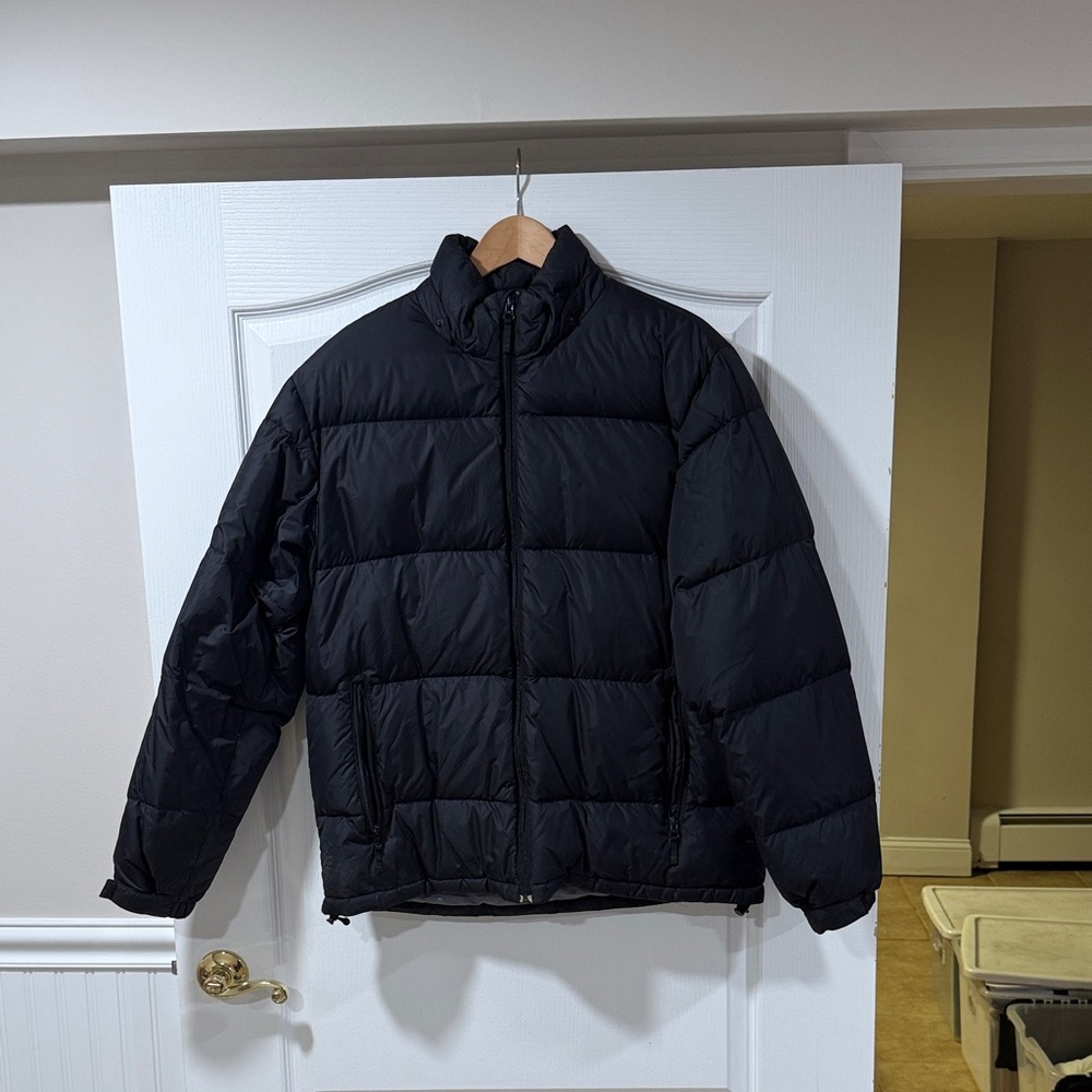 Lands' End Black Puffer Jacket